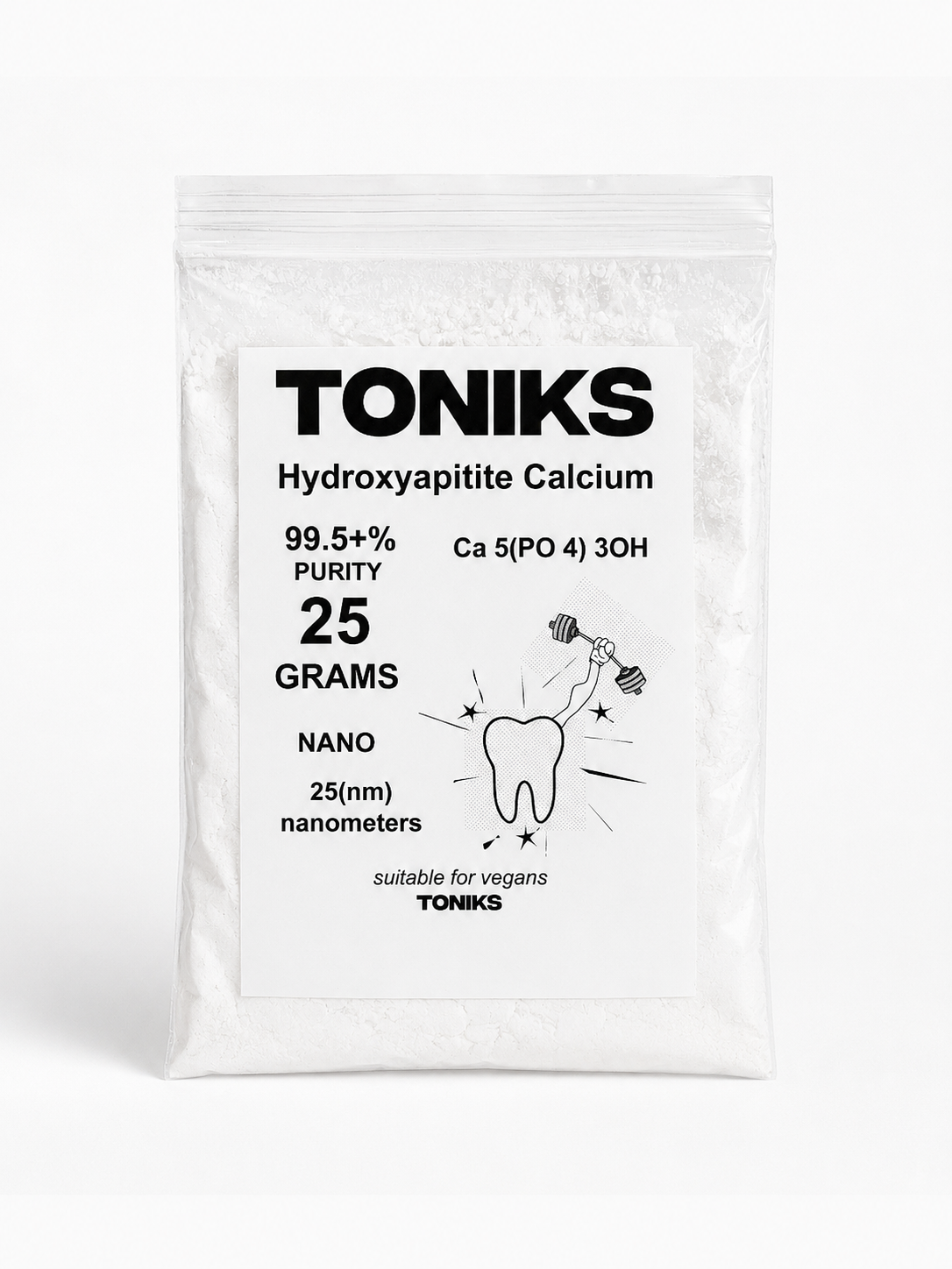Hydroxyapatite Calcium Powder 25g | Nano (25nm) | ≥99.5% Purity
