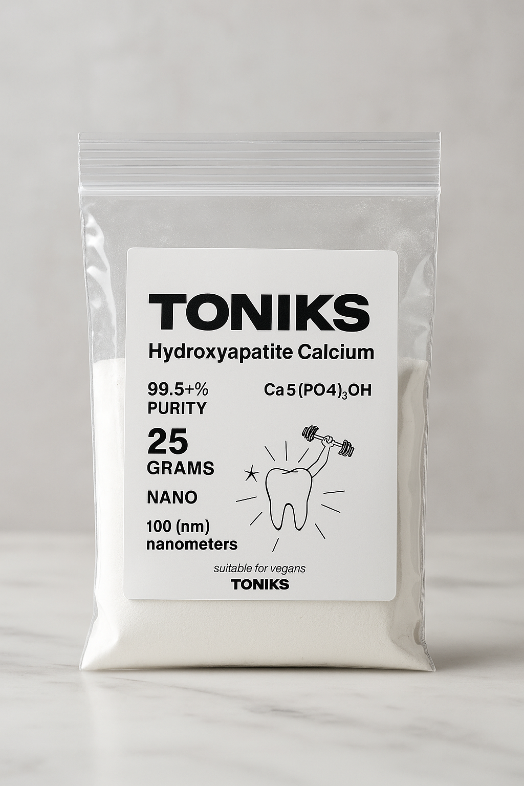 Hydroxyapatite Calcium Powder 25g | Nano (100nm) | ≥99.5% Purity