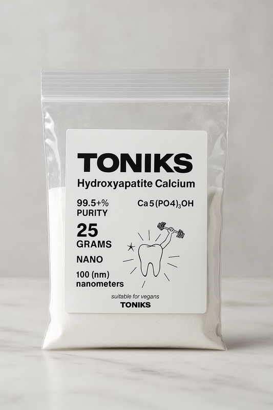Hydroxyapatite Calcium Powder 25g | Nano (100nm) | ≥99.5% Purity
